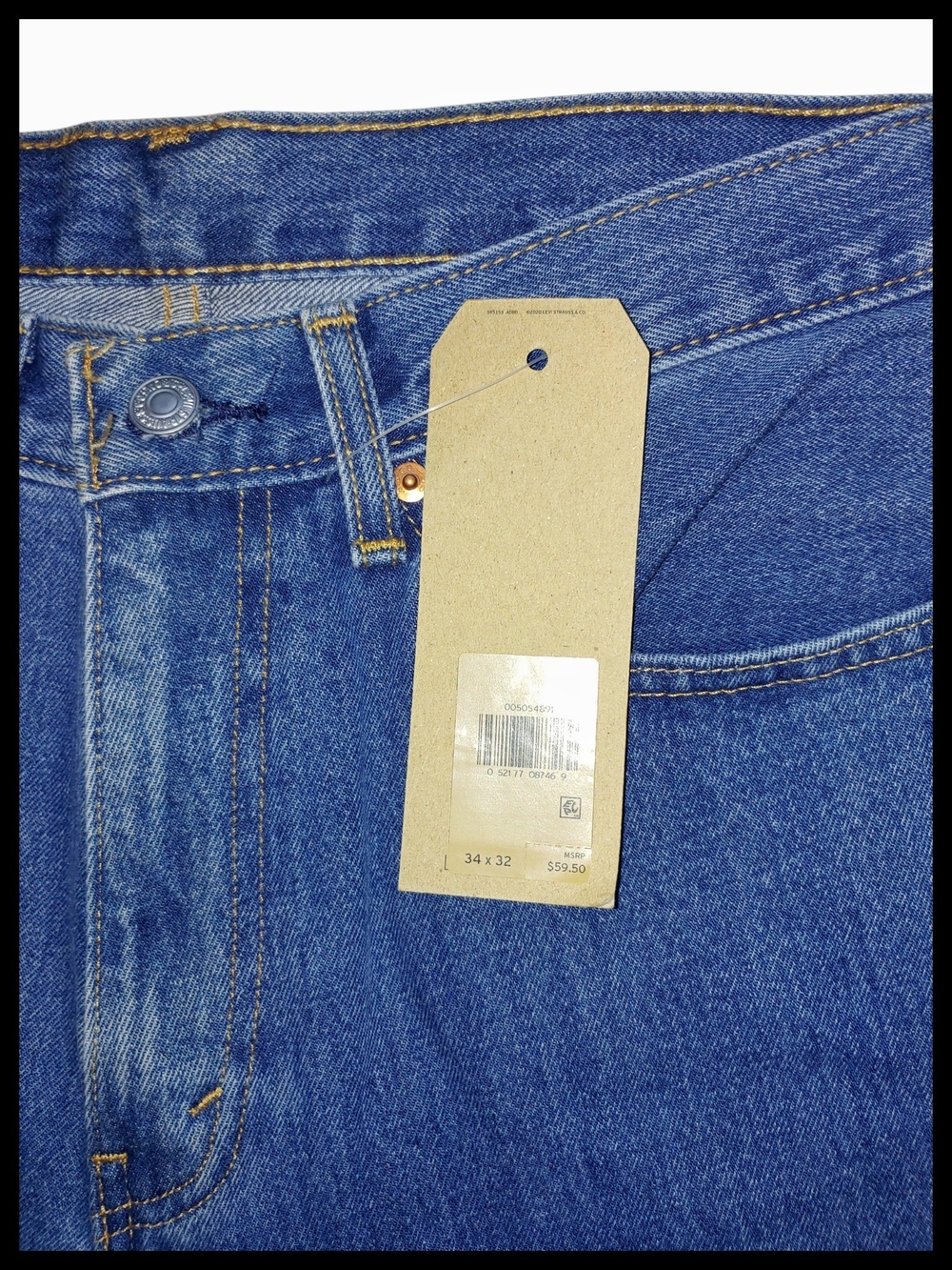Levi's 505 Straight Leg Jeans 34x32 - Picture 5 of 6